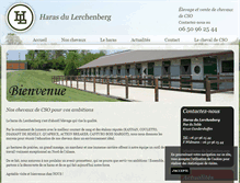 Tablet Screenshot of haras-du-lerchenberg.com